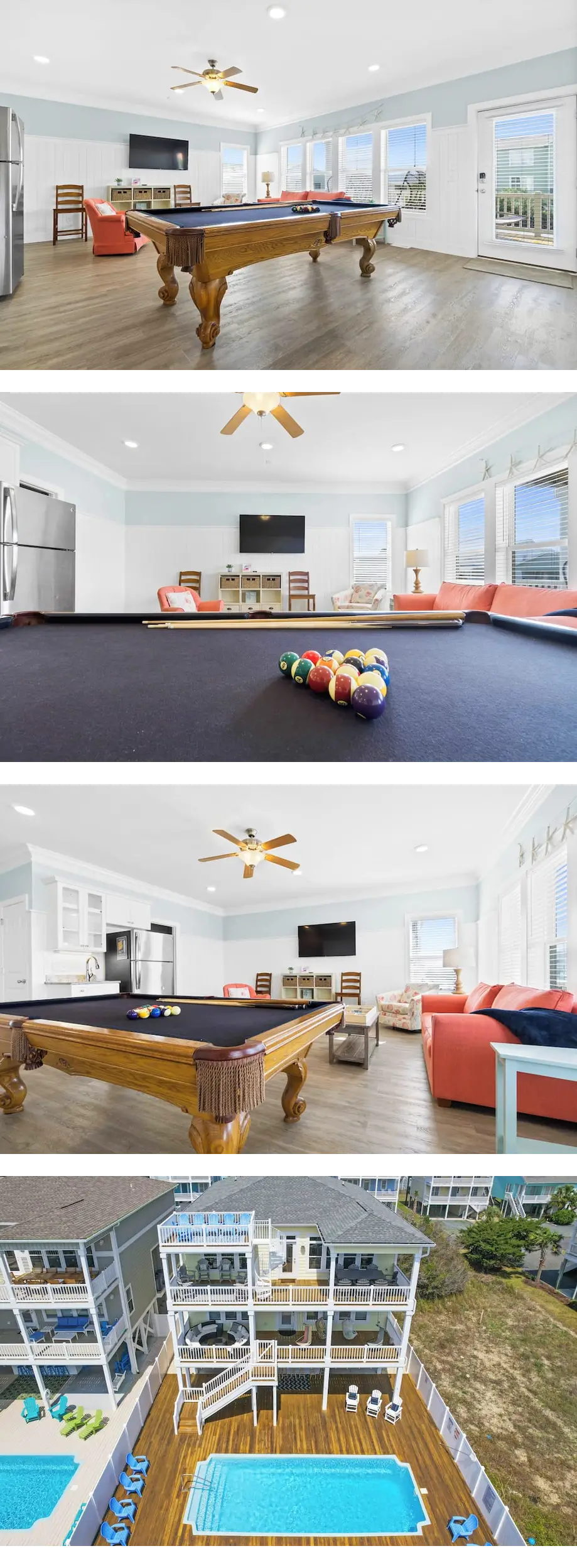 Shore Thing is a pristine 7 bedroom, 5.5 bathroom home with a private pool and elevator