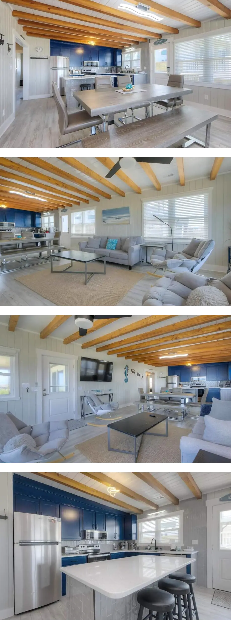 Renovated 3 Bedroom 2 Bath House, Oceanfront, Dog Friendly, Sleeps 7