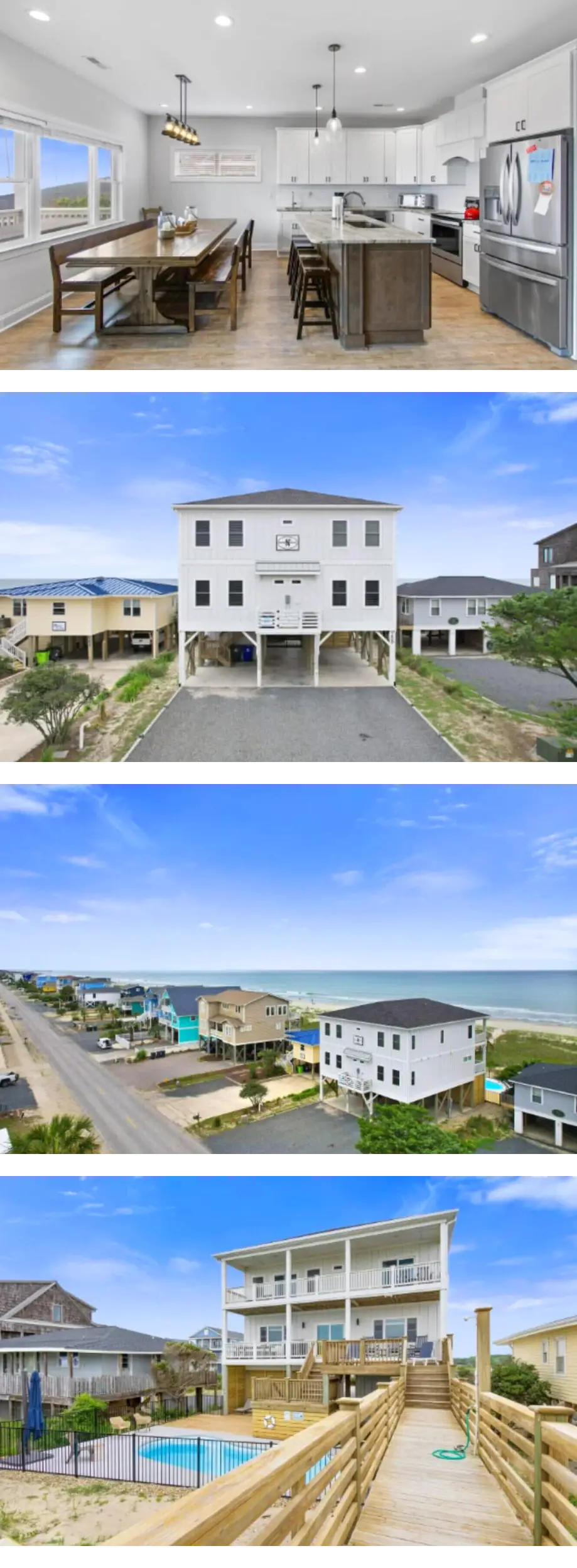 Oceanfront with private boardwalk to bea...